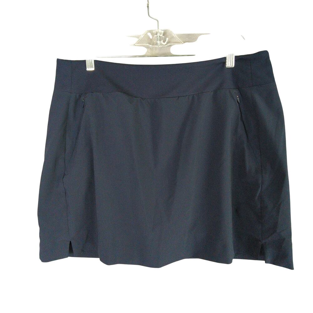 Athleta Soho Skort Jupe Short Womens 14 Blue Athletic Performance Pockets